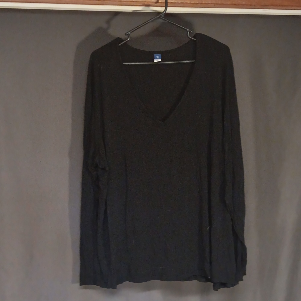 Long sleeve black OLD Navy top size tall XXL